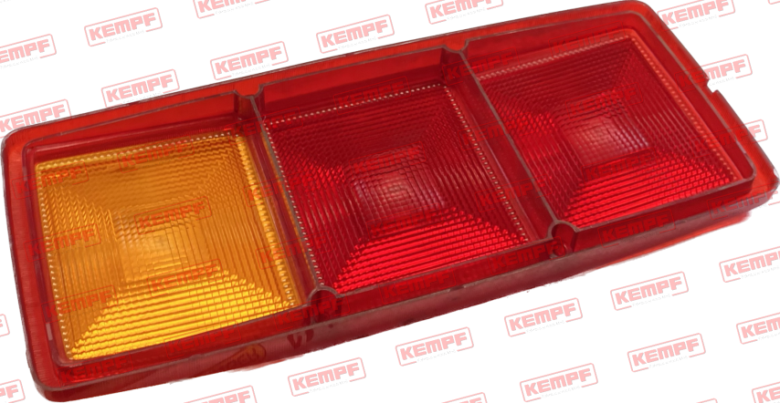 73762 Kempf Lichtscheibe, f. 3K, eckig, 344x147 mm